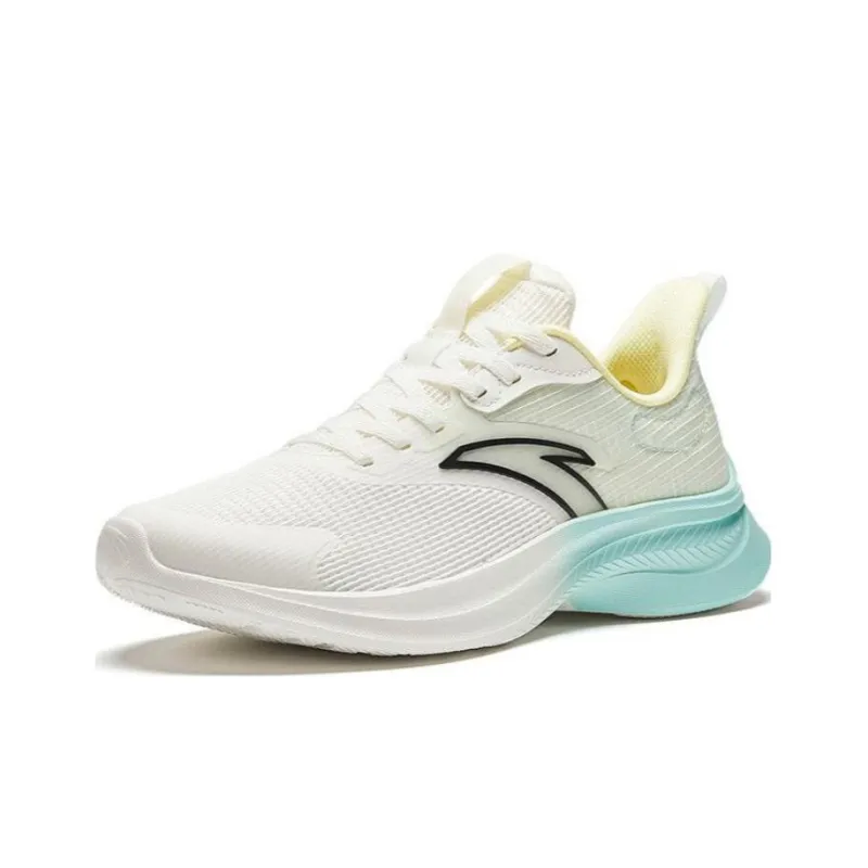 Anta Wear-Resistant Impact-Resistant Low-Top Running Shoes Women's White Green-2