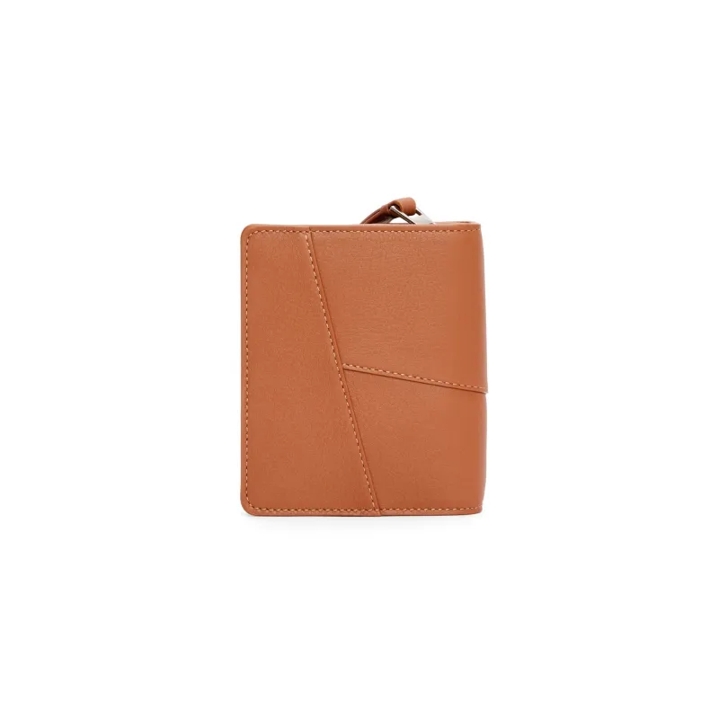 LOEWE Puzzle Calfskin Wallet Women's Tan-1