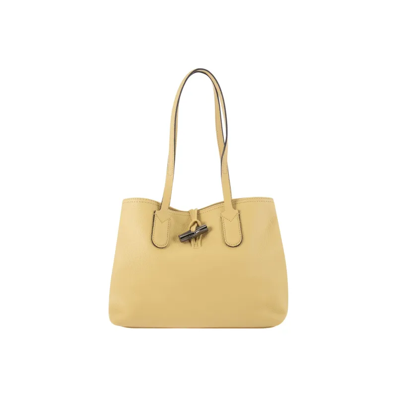 LONGCHAMP Roseau Essential Leather Tote Bag Shopping Bag Handbag Shoulder Bag Women's Wheat-0
