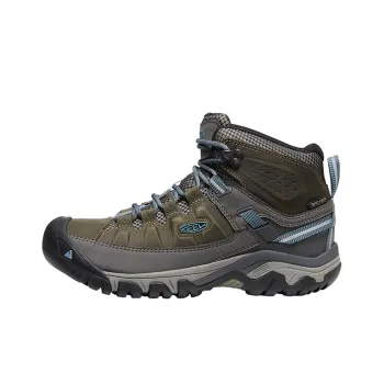 KEEN Targhee 3 MID WP Cushioning Anti Slip And Wear Resistant Mid Top Hiking Shoes Women's Jasper Blue