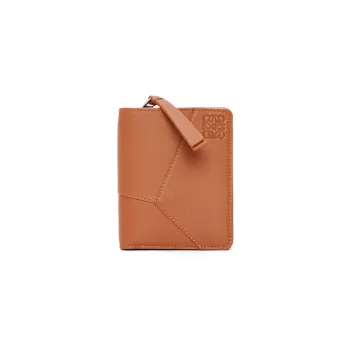 LOEWE Puzzle Calfskin Wallet Women's Tan
