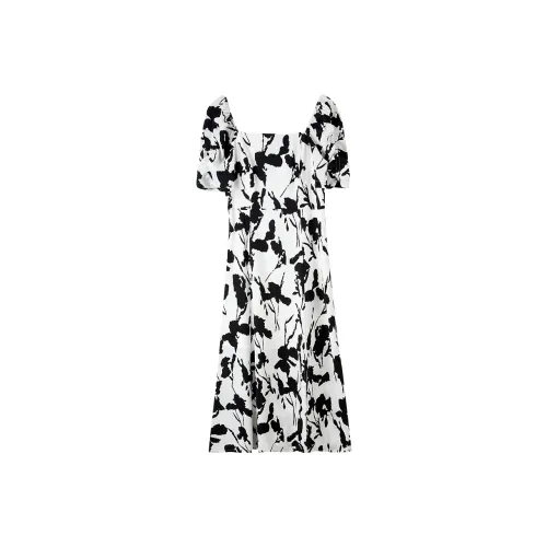 SENTUBILA Slip Dresses Women's Black Floral