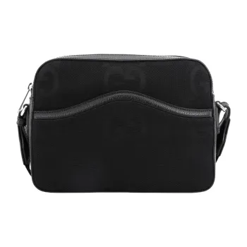 GUCCI Canvas With Leather Canvas Bag Messenger Bag Shoulder Bag Crossbody Bag Men's Black