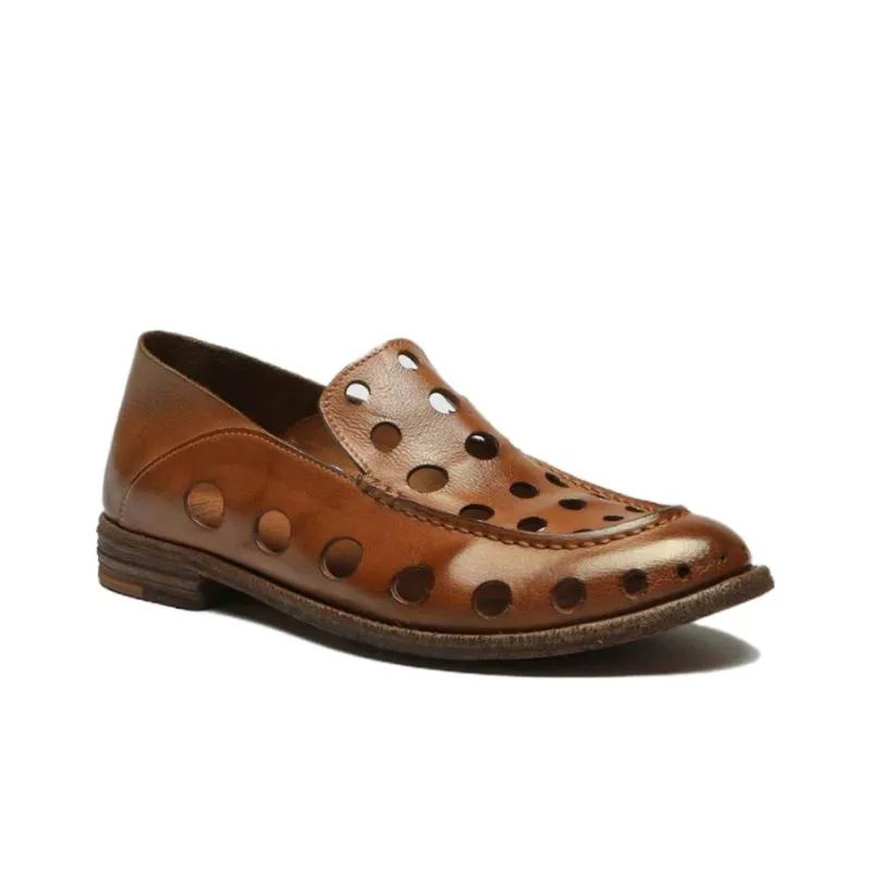 Officine Creative Lexikon Perforated Leather Loafers-2