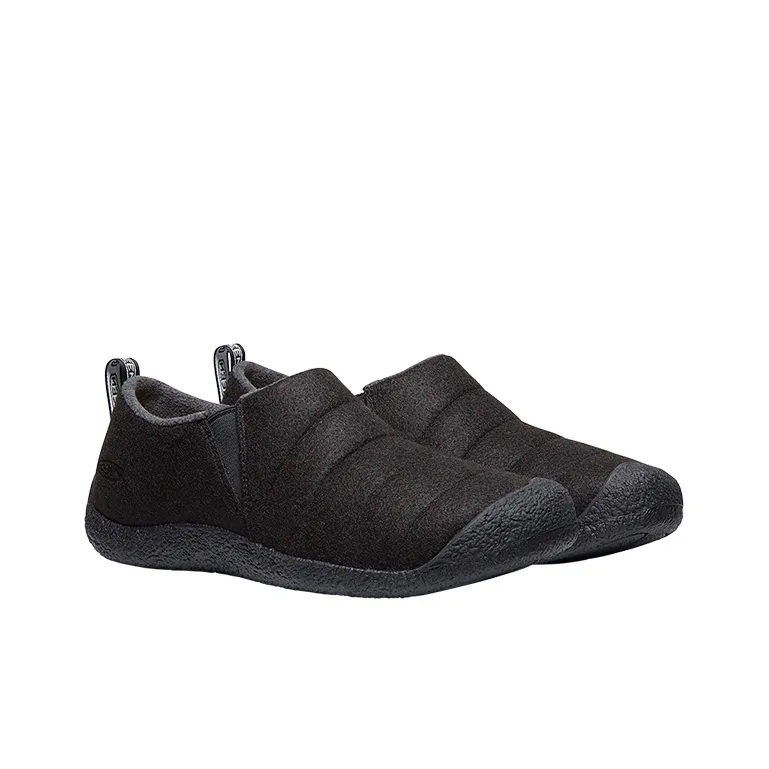 KEEN Howser Cushioning, Slip Resistant, And Abrasion Resistant Low Top Outdoor Shoes Men's Black Felt-2