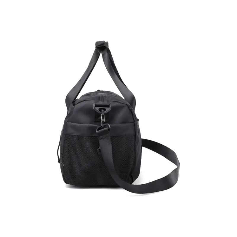 KMV Polyester Gym Bag Large Size Unisex Shiny Black-3