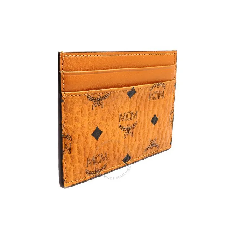 MCM Card Case Visetos Mini Cognac-1