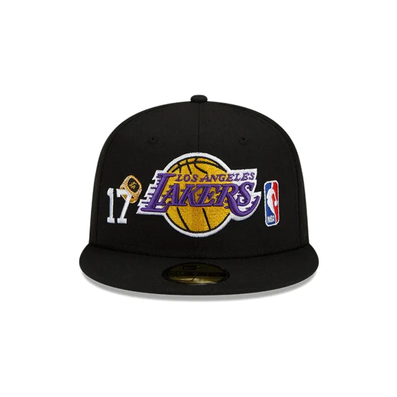 New Era Los Angeles Lakers HC92 Patch Fitted Hat Club Exclusive 59Fifty Fitted Hat-1