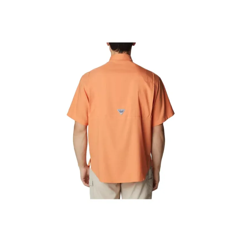 Columbia Shirt Men's Orange Coral-1