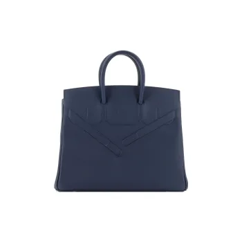 HERMES Birkin Swift Leather Shadow Birkin Bag Handbag Regular Women's Navy Navy