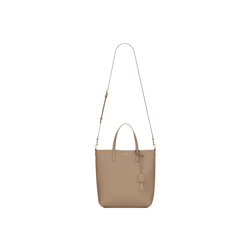 SAINT LAURENT Cow Leather Shoulder Bag, Crossbody Bag, Handbag Regular Women's Gray Brown-4
