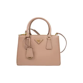 PRADA Leather Tote Bag Shopping Bag Handbag Regular Women's Leather Pink