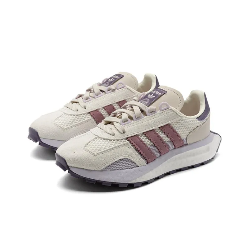 Adidas Retropy E5 Shoes 'Beige White Purple' Women's-2