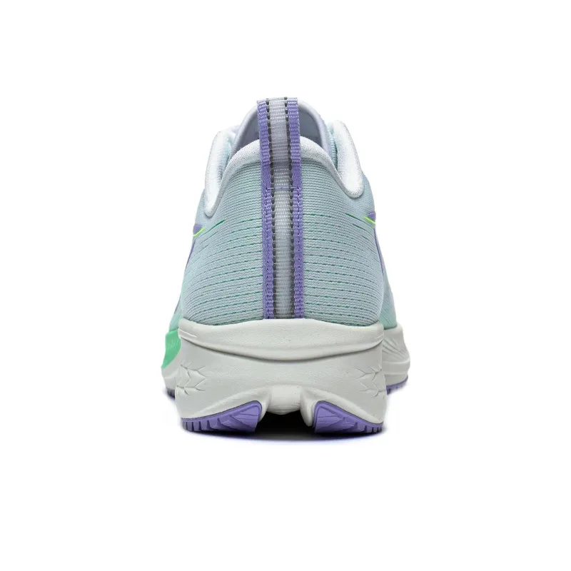 LiNing Red Hare 6 Anti Slip Wear Resistant Low Top Sprint Running Shoes Women's White Green Purple-4