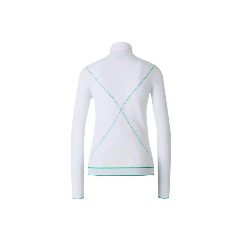 Bottega Veneta Turtleneck Contrast Stitched Jumper-1