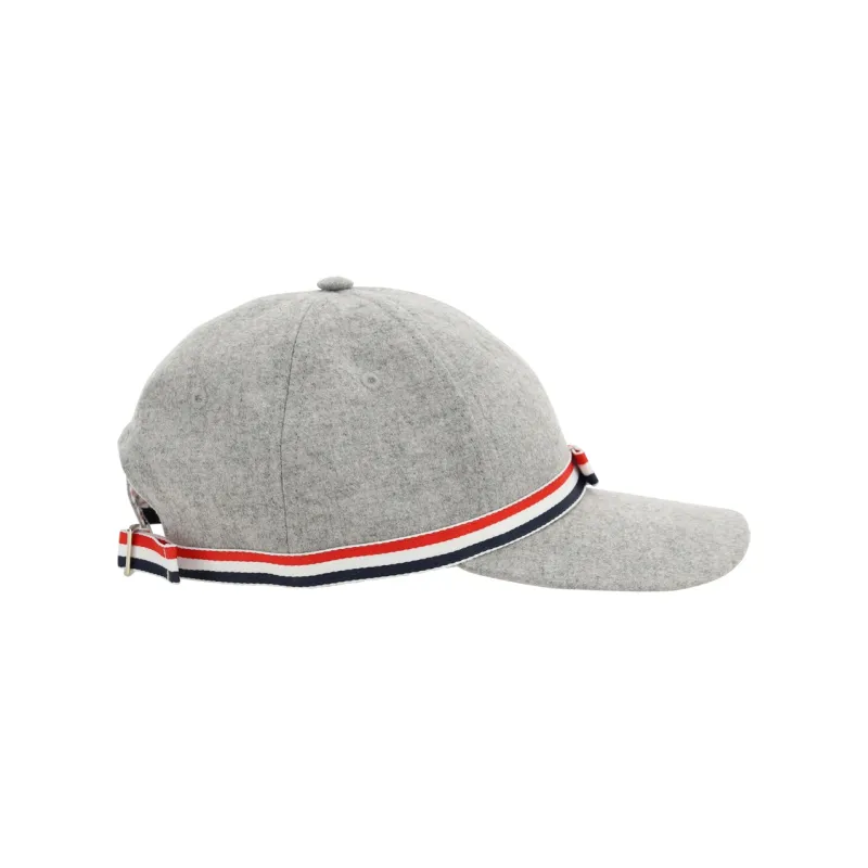 THOM BROWNE 4 Bar Striped Bow Baseball Cap-1