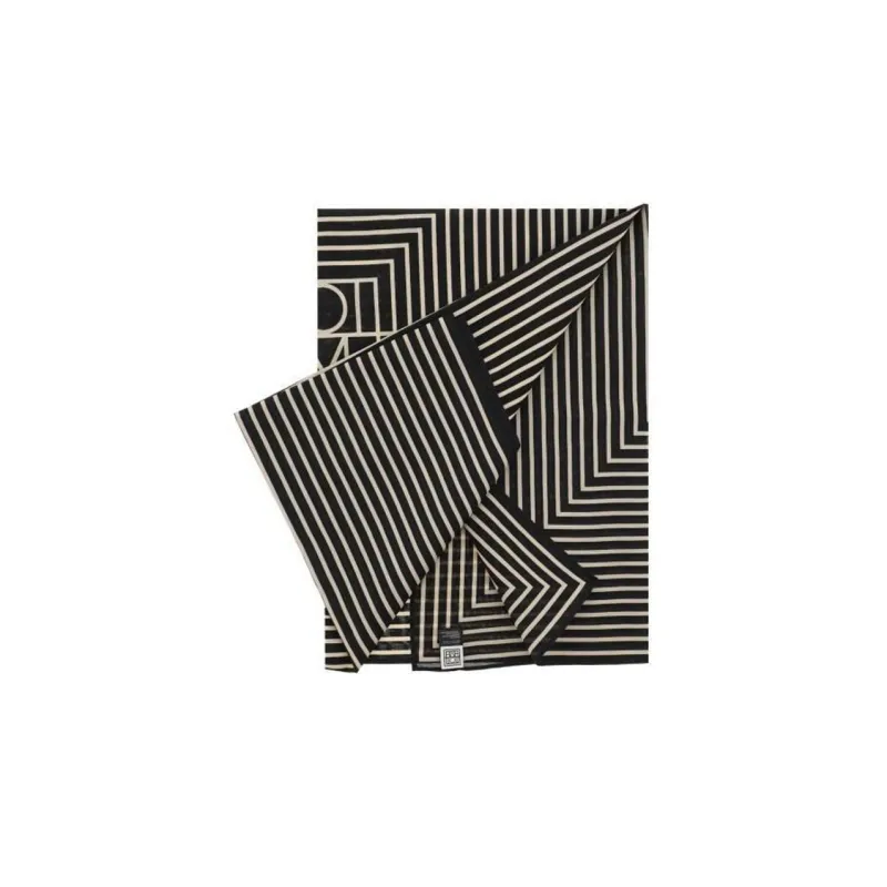 TOTEME Striped Monogram print Scarf-1