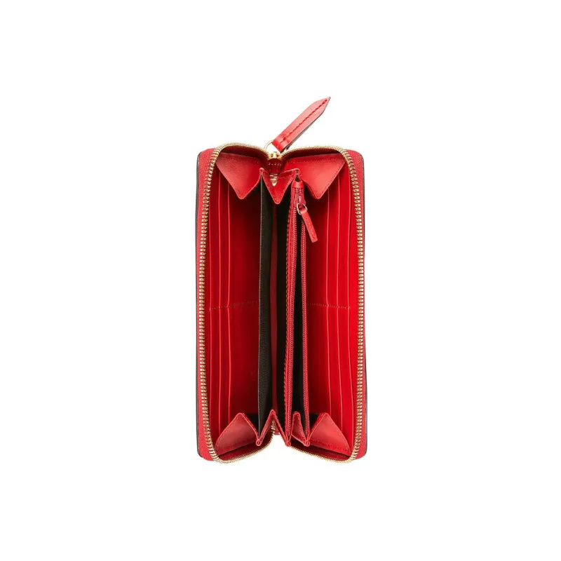 GUCCI Sylvie Cow Leather Wallet Regular Women's Red-2