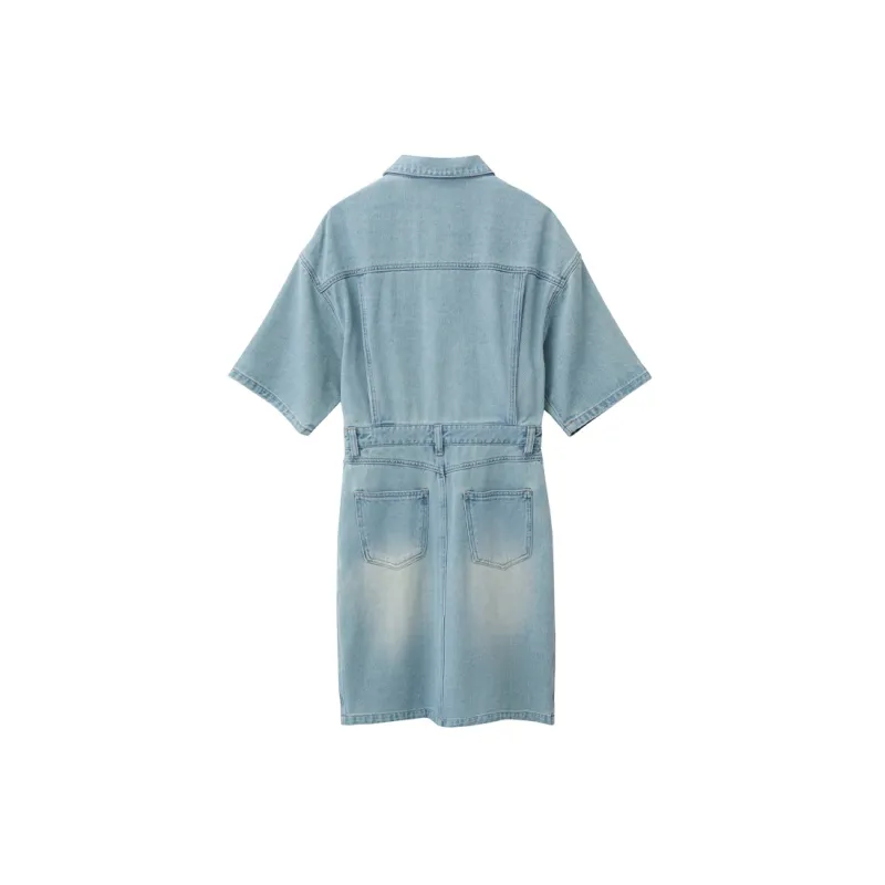AMII Slip Dresses Women's Denim Blue-1