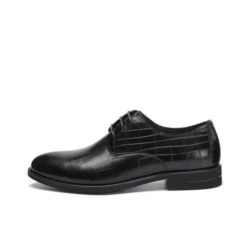 TRUMPPIPE Men's Casual Shoes Men Low-Top Black