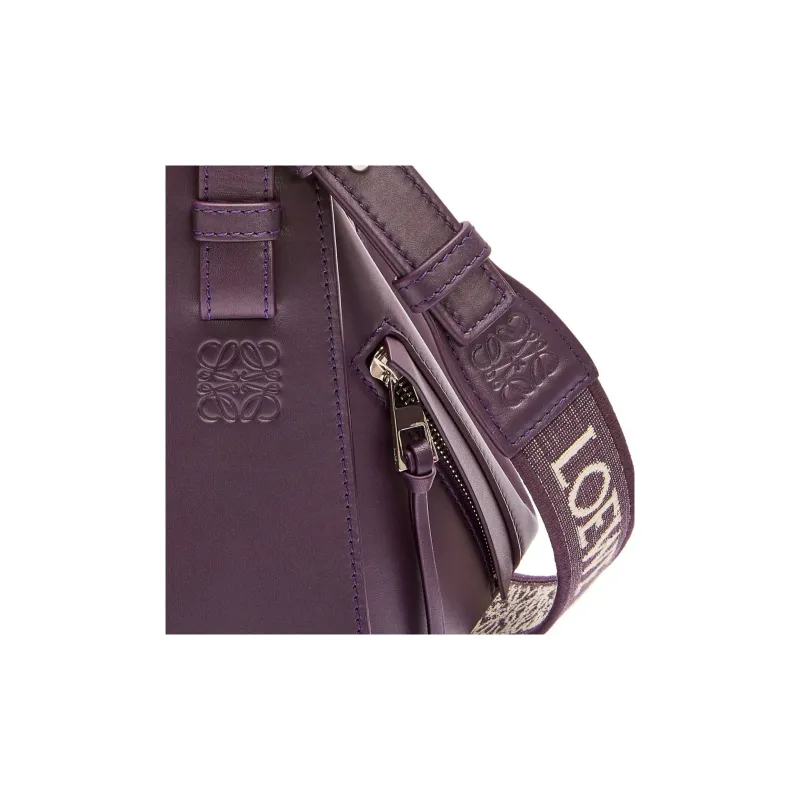 LOEWE Hammock Calfskin Shoulder Bag, Crossbody Bag, Handbag Regular Women's Dark Purple Red-6