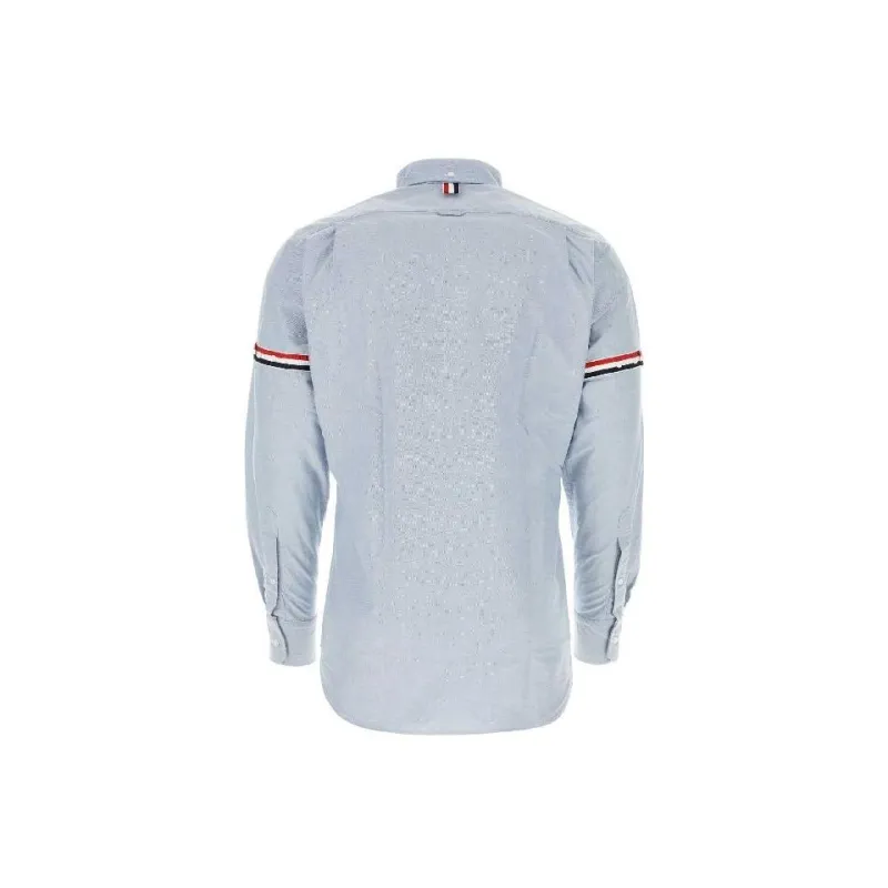 THOM BROWNE Long Sleeved Striped Detail Shirt-1