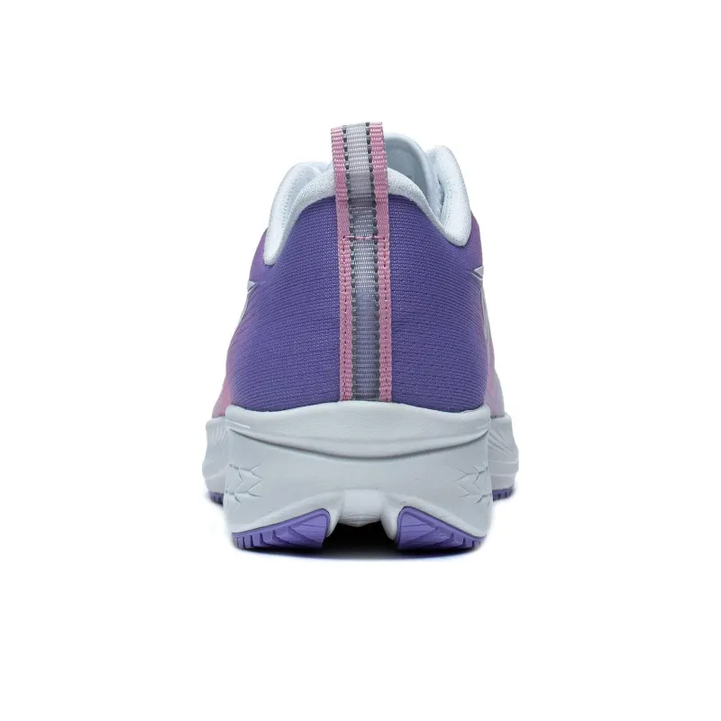 LiNing Red Hare 6 Cushioning Breathable Rebound Low Top Running Shoes Women's White Pink Purple-4