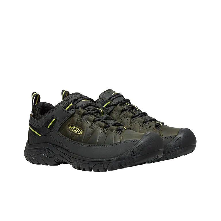 KEEN Targhee 3 WP Slip Resistant Low Top Hiking Trekking Shoes Outdoor Shoes Men's Black Jasper-3