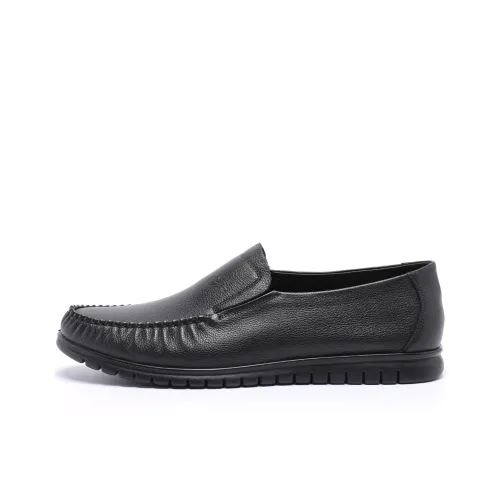 TRUMPPIPE Men's Casual Shoes Men Low-Top Black