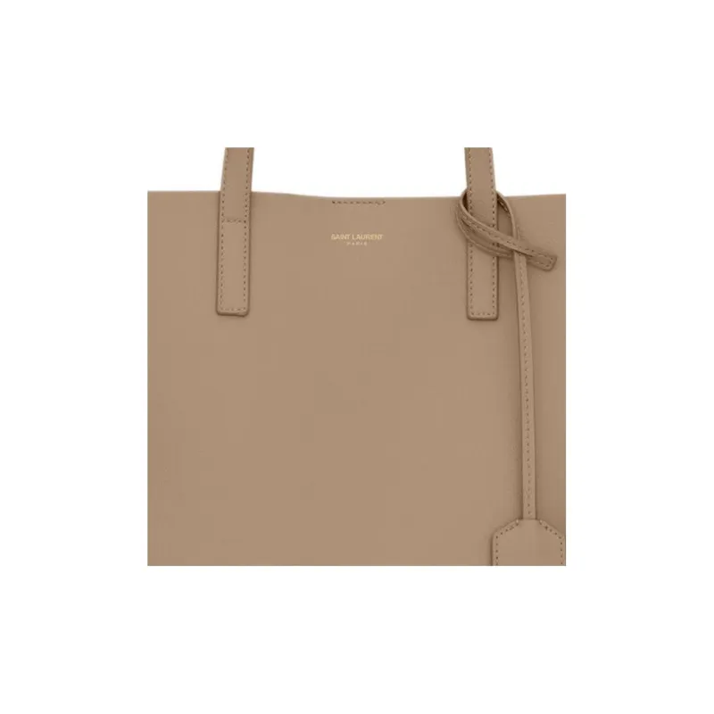 SAINT LAURENT Cow Leather Shoulder Bag, Crossbody Bag, Handbag Regular Women's Gray Brown-5