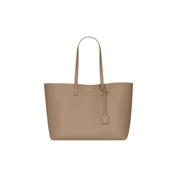 SAINT LAURENT Cow Leather Tote Bag Shopping Bag Handbag Regular Women's Taupe