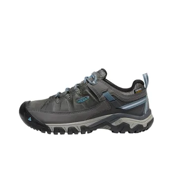 KEEN Targhee III WP Cushioned Anti Slip Wear Resistant And Water Resistant Low Top Outdoor Shoes Unisex Gray Blue