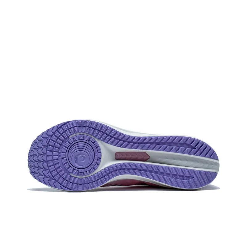 LiNing Red Hare 6 Cushioning Breathable Rebound Low Top Running Shoes Women's White Pink Purple-5