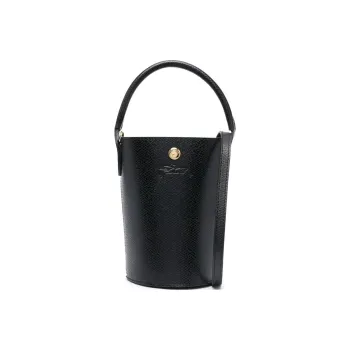 LONGCHAMP Épure Cow Leather Bucket Bag, Handbag, Shoulder Bag, Crossbody Bag Extra Small Women's Black