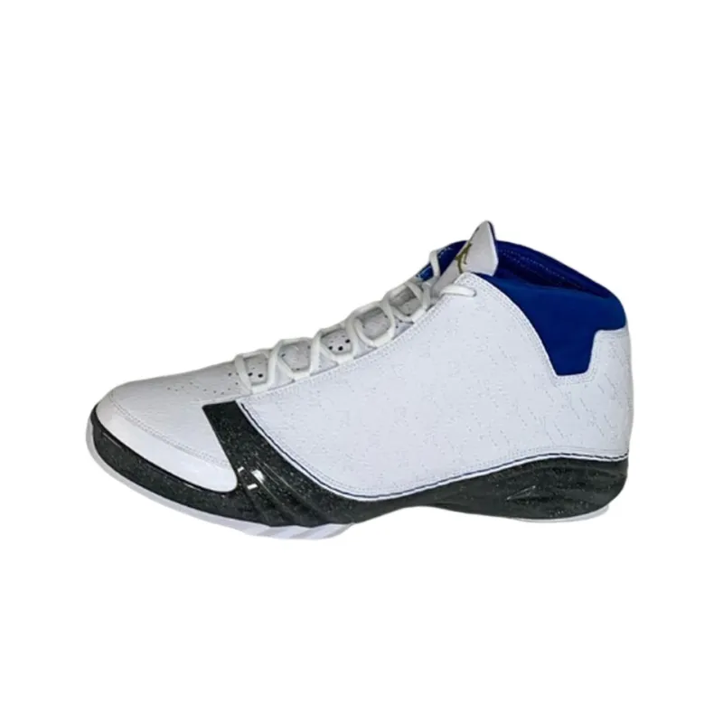 Jordan Air Jordan 23 PE Cushioning High-Top Vintage Basketball Shoes Men's White Blue-0