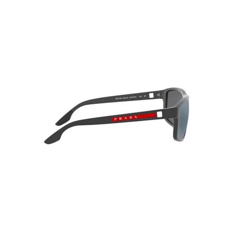PRADA Plastic Irregular Shape Sunglasses Men's Gray-2