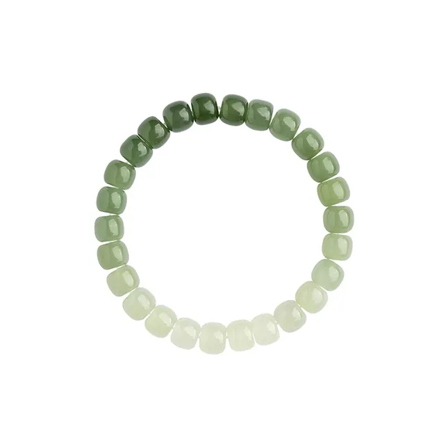 Xiaoyinjiang Hetian Jade Bracelets Women's Pale Greenish White Jade-0