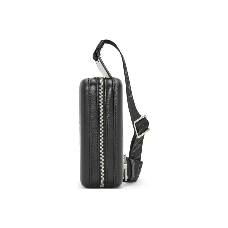 LOEWE Smooth Cow Leather Shoulder Bag Crossbody Bag Regular Men's Black-2