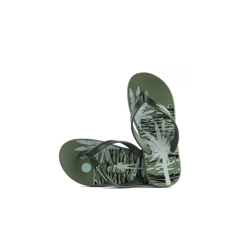 Ipanema Abrasion Resistant Flip Flops Men's Green-3