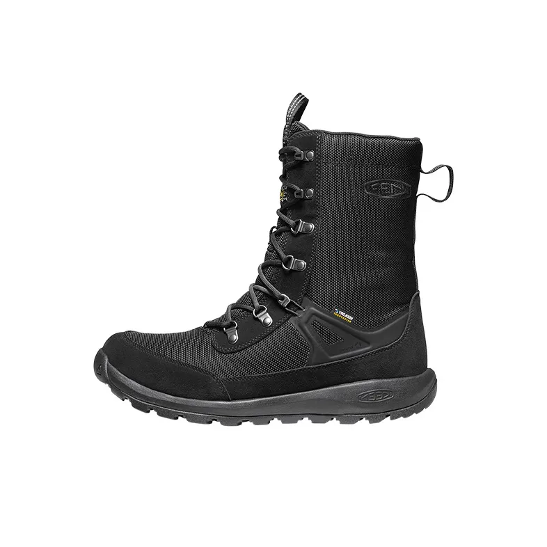 KEEN Glieser Tall WP Cushioning, Slip Resistant, Abrasion Resistant, Waterproof High Top Outdoor Shoes Men's Black-0