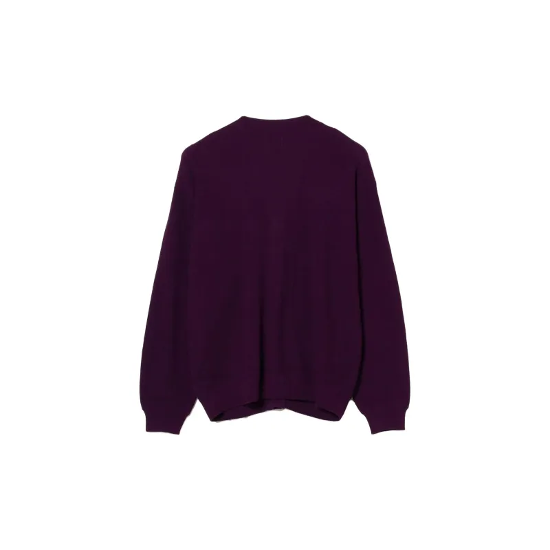 Beams Sweaters Men Purple-1