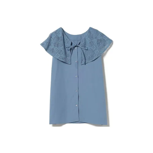 Beams Shirts Women's Blue