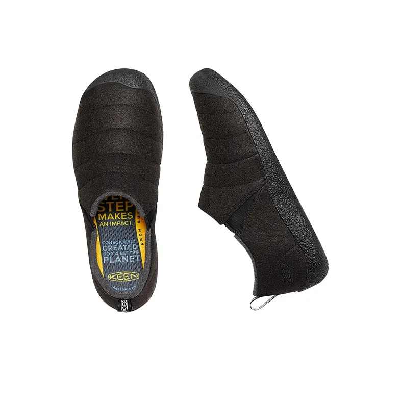 KEEN Howser Cushioning, Slip Resistant, And Abrasion Resistant Low Top Outdoor Shoes Men's Black Felt-3