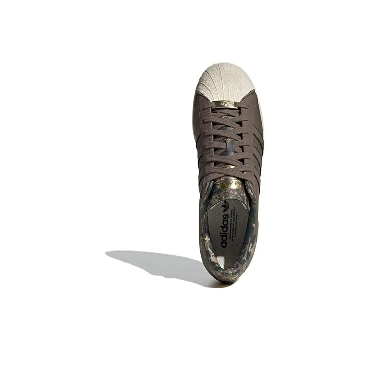 Adidas Originals Superstar Shoes 'Blanch Brown Cream White'-3