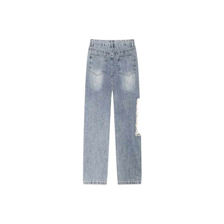 MINCOCROSEPEPPAR Jeans Women's Blue Ripped-1