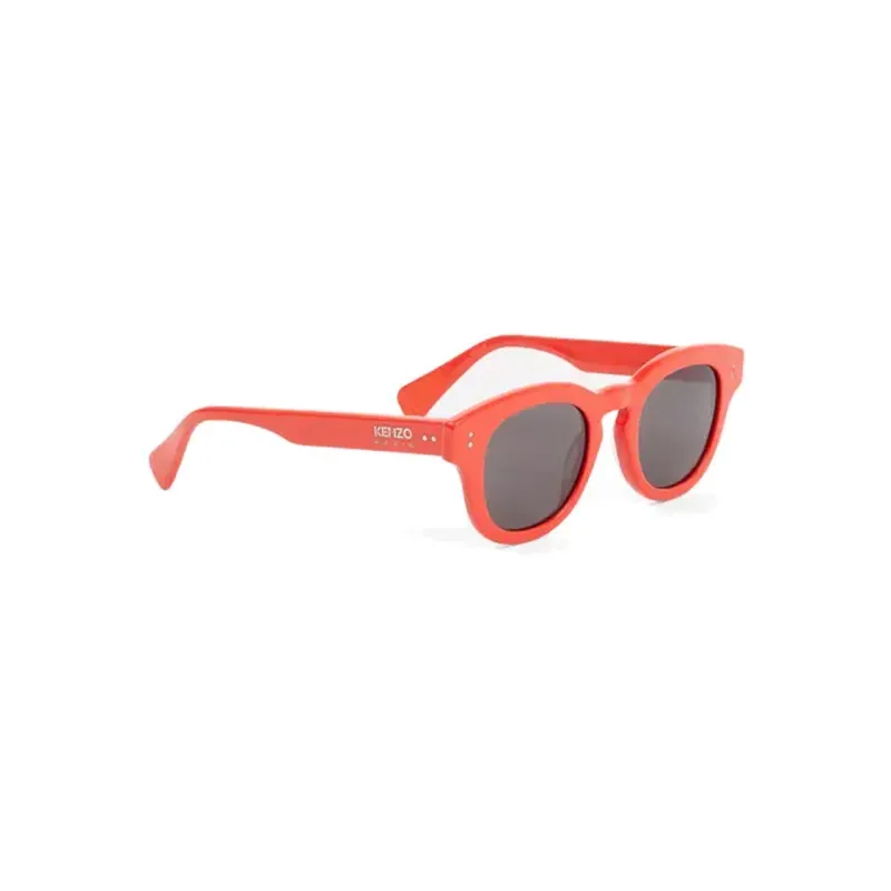 KENZO Acetate Irregular Shape Sunglasses Unisex Red-1