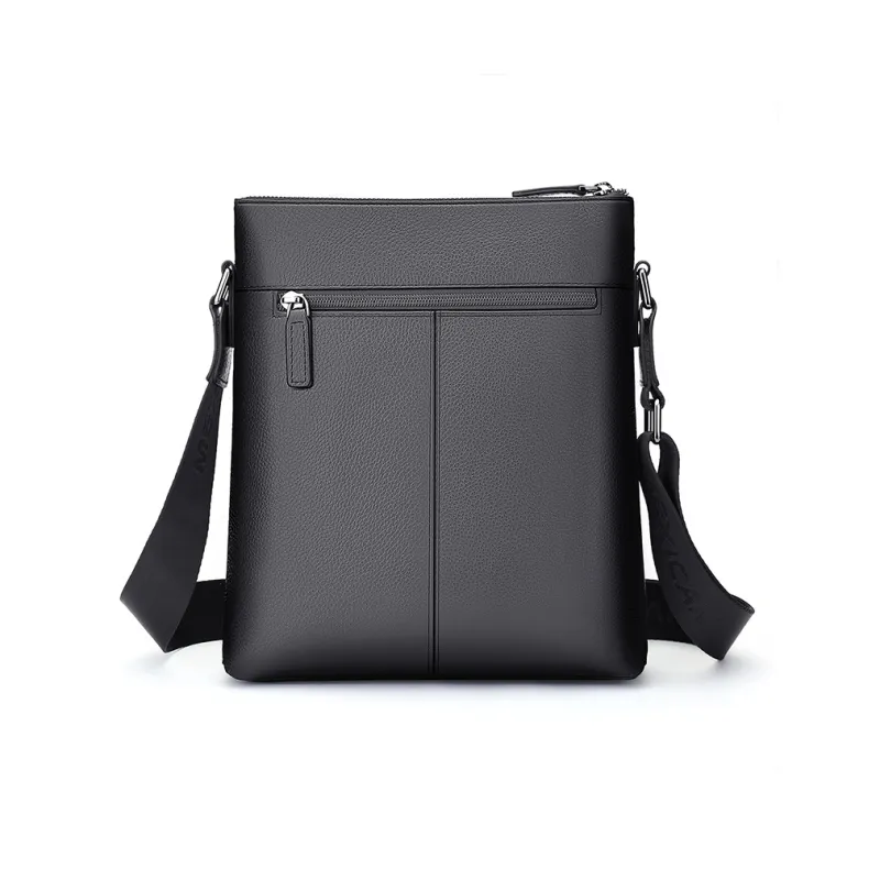 MEXICAN Genuine Leather Briefcase Commute Bag, Crossbody Bag Regular Men's Black/Coffee-1
