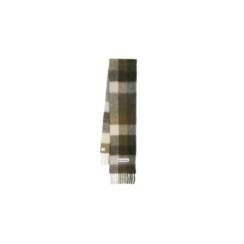 Acne Studios Mohair Checked Scarf-0