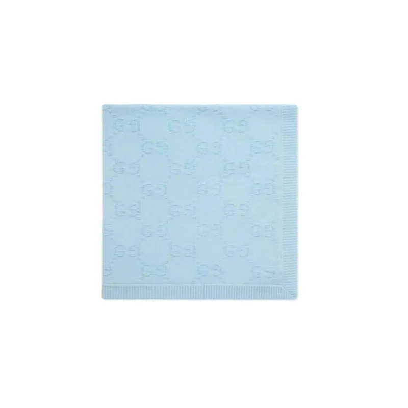 GUCCI Knit Scarves Baby Blue-1