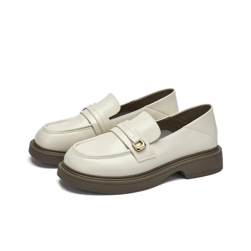 GEMEIQ Loafers Women's Low Top Black/Khaki/Ecru-13